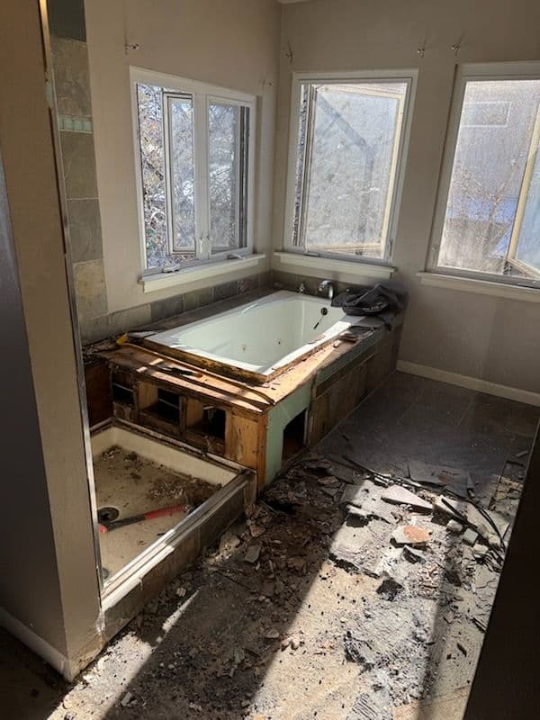 Gallery photos for Bathroom Makeover Underway in Denver: Image #2