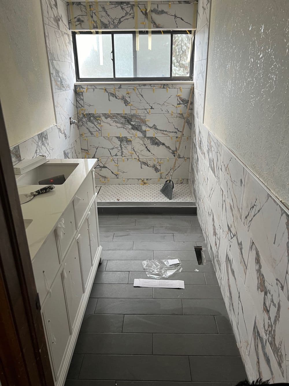 Gallery photos for Bathroom Makeover in Arvada with Stunning Marble: Image #1